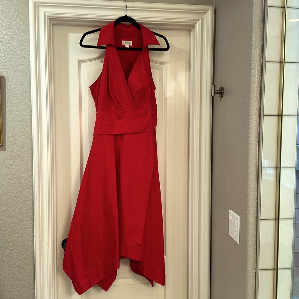 Ladies, size 14 Maeve by Anthropologie, candy, apple red dress